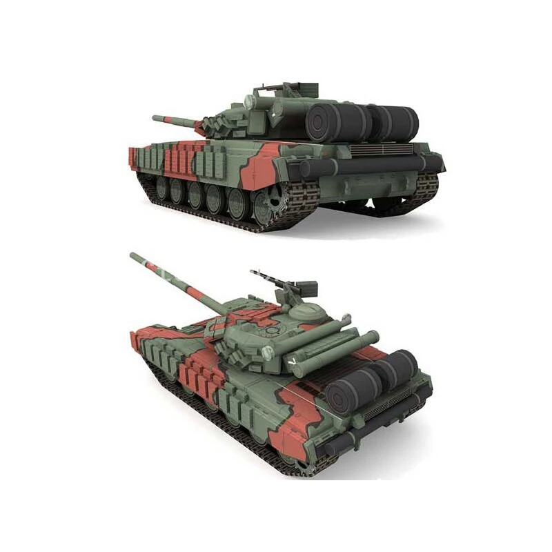 Мир Танков 3D Бумажная Модель Т 64 В России MBT 1:35 Головоломки Бумажного DIY Военно