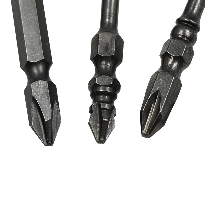 New S2 Alloy Steel 65MM 12G#14G Batch Double Head Cross Strong Magnetic Double-Knuckle Electric Screwdriver Bit Magnetizing DT2 |