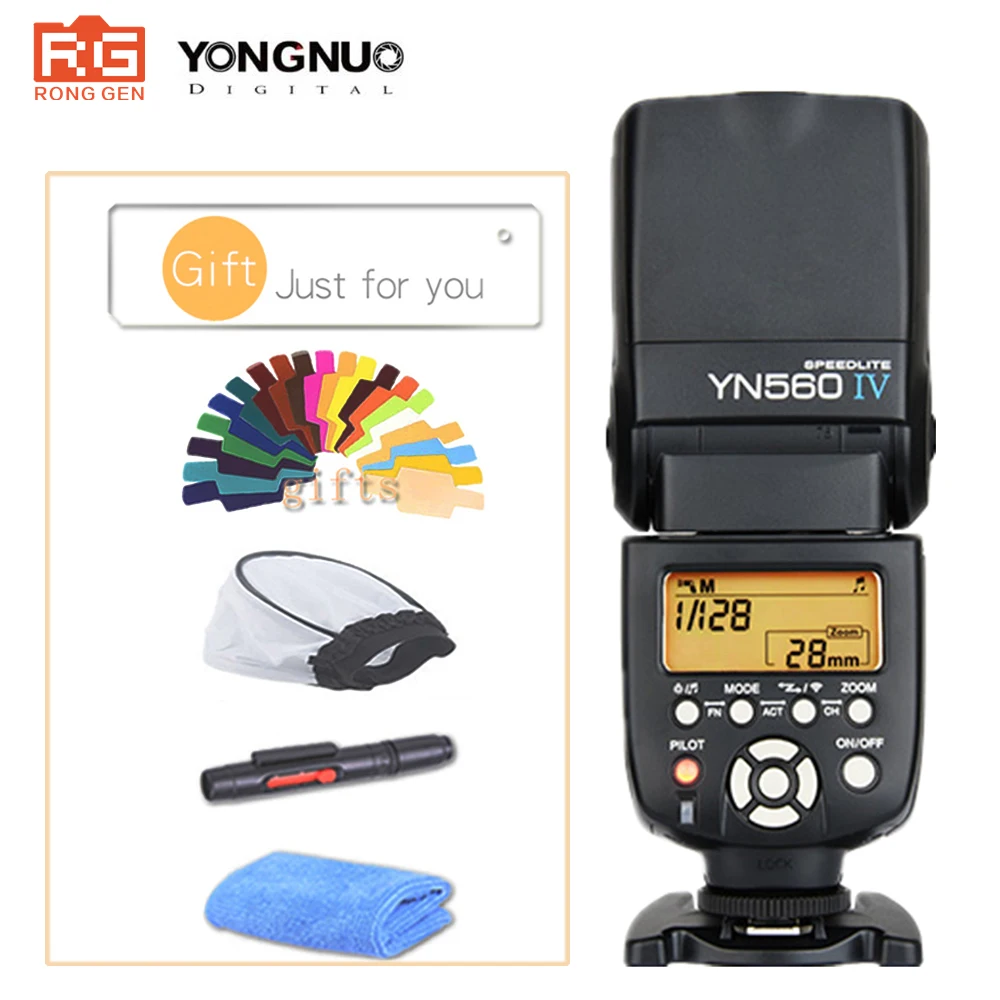 Беспроводная вспышка YONGNUO YN560 IV 2 4G Speedlite A99 A58 A6000 A3000 A7 A7r A7s фотовспышка для Sony Canon