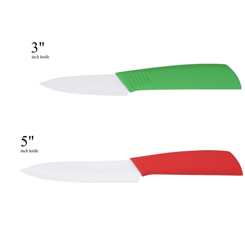 3 inch and 5 inch Циркониевый керамический нож 3, 4, 5, 6 дюймов, кухонные ножи шеф-повара, набор керамических ножей с белым лезвием, кухонные инструменты для приготовления пищи - Цвет: 3 inch and 5 inch