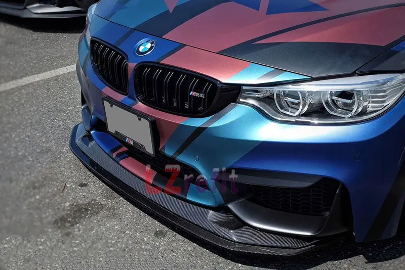 GTS настоящий карбоновый передний спойлер 1 пара для BMW F80 F82 F83 M3 M4 2015UP|Амортизаторы|