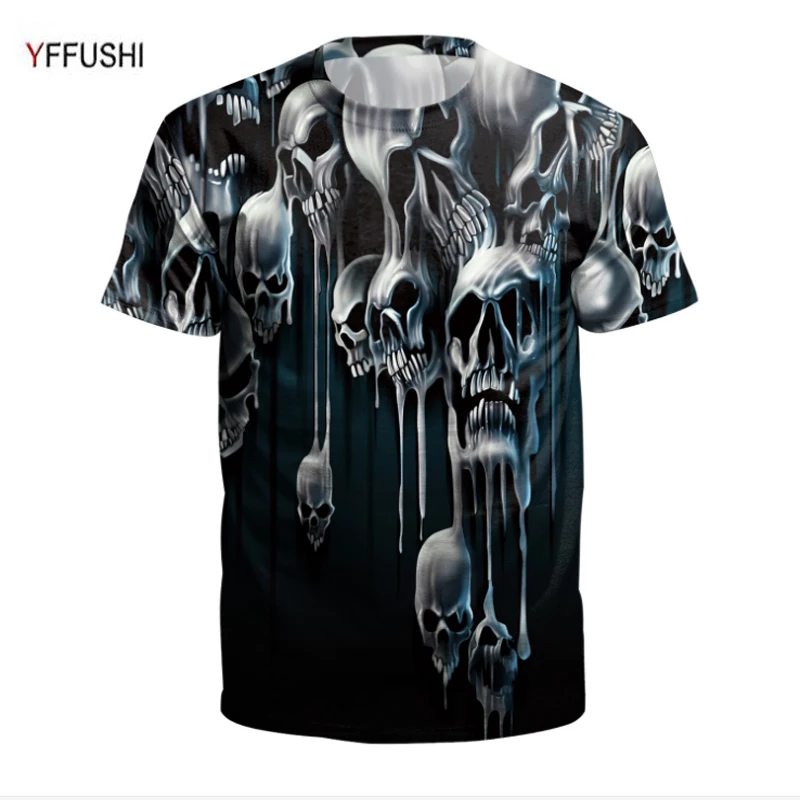 Мужская футболка YFFUSHI летняя с 3D принтом|street wear|men tshirtdesigner tshirt |