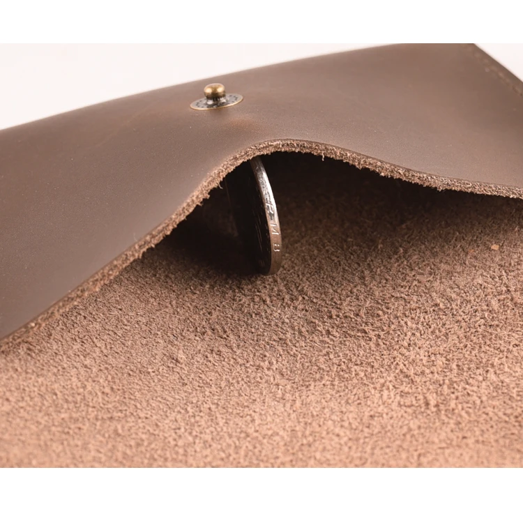 Винтажный кошелек из кожи Крейзи Хорс унисекс для мужчин и женщин|id credit card holder|credit