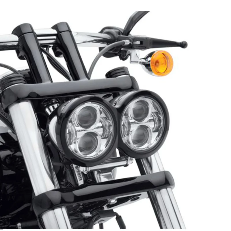 FADUIES мотоцикл Dyna Fat Bob двойной налобный фонарь 4 65 &quotдвойные светодиодные фары H4