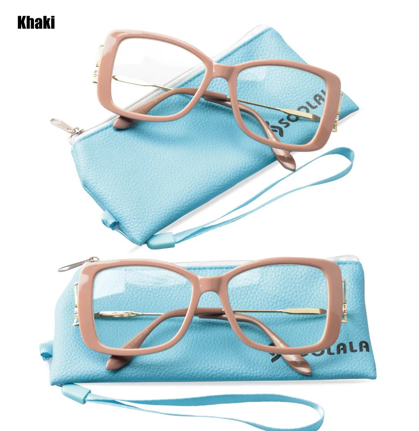 SOOLALA Eye glass es большая рамка квадратные женские s мужские модные оправы для очков прозрачные линзы компьютерное стекло для женщин