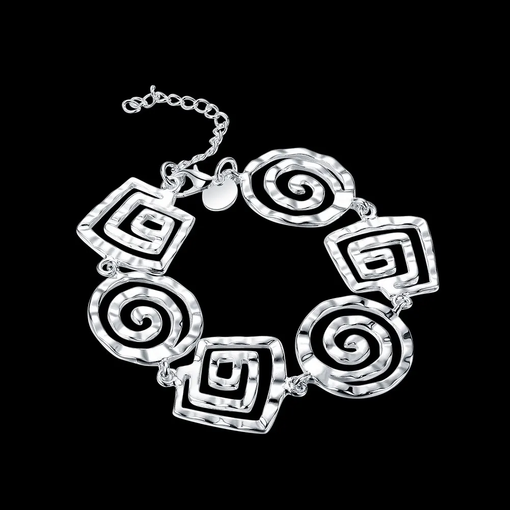 Hyperbole Design New Arrival Silver Plated Bracelet For Women Signora braccialetto Jewelry Gift | Украшения и аксессуары