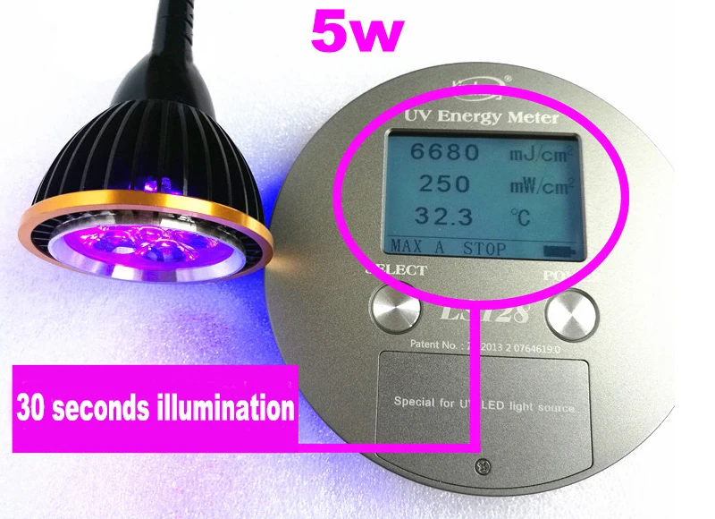 Гибкая трубка 5 Вт UV LED черный свет Ультрафиолетовый 395nm прожектор зажим лампа