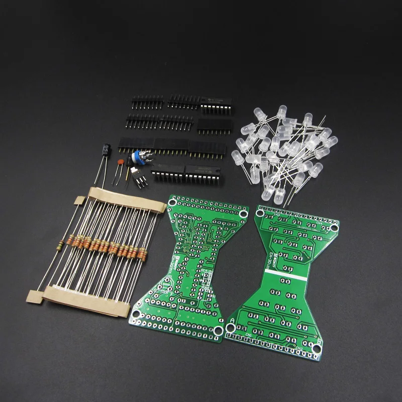 DIY Kit синий светодиодный электронный песочные часы DC 5V Забавный Электрический