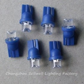 Светодиодная лампочка освещения приборов T10/T8 12V blue 194 LED011 GOOD 10 шт | Лампы и
