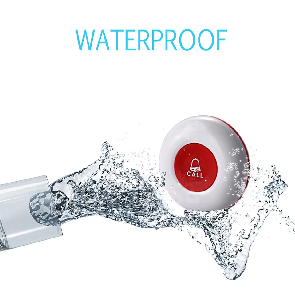 Беспроводной SOS Вызов пейджер с кнопками аварийная помощь оповещение тревоги