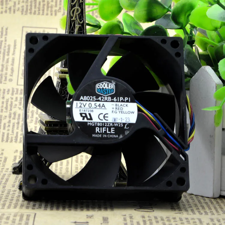 Бесплатная доставка оригинальный CoolerMaster A8025 42RB 61P P1 12 В 0 5 А 8 см четырехпроводной