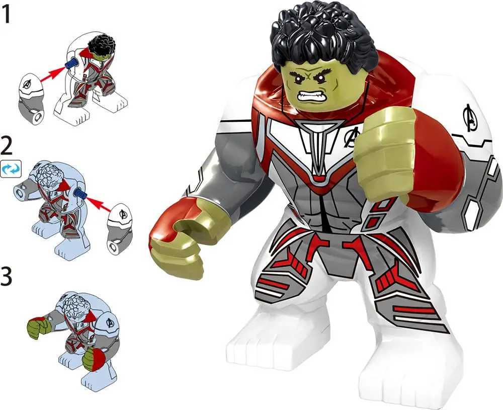 1 шт. строительные блоки в стиле супергероя мстителя совместимые с игрушками