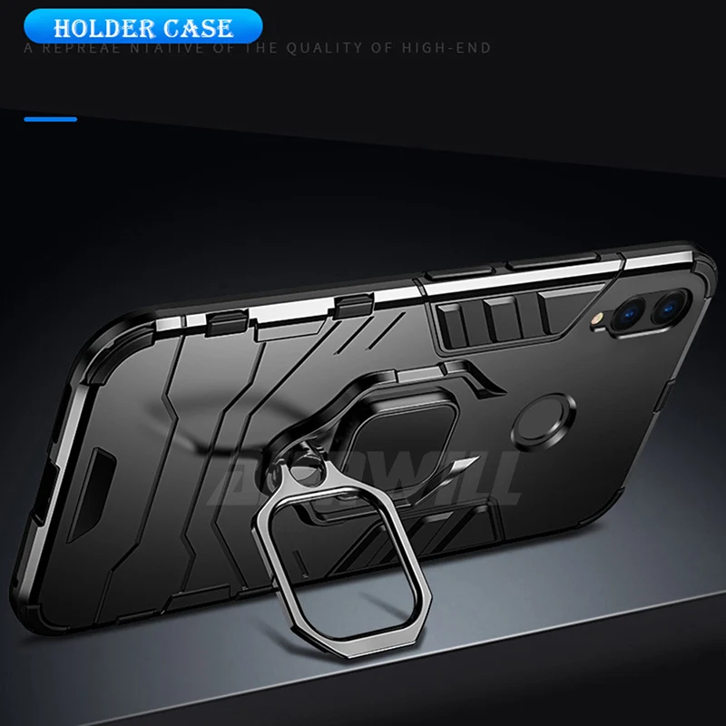 Прочный чехол для huawei Honor 8X Чехол ударопрочный магнитный держатель пальца