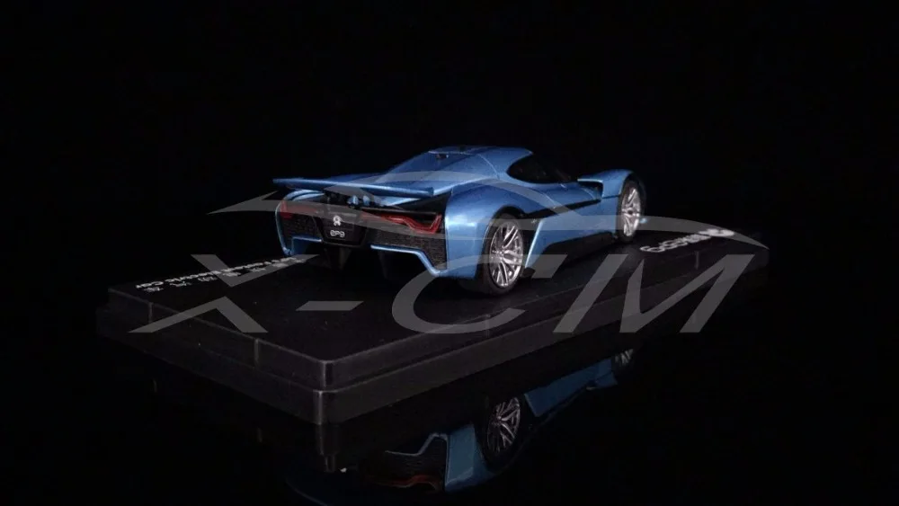 Литая под давлением модель автомобиля NIO Nio EP9 задний крыло спойлер версия 1:43