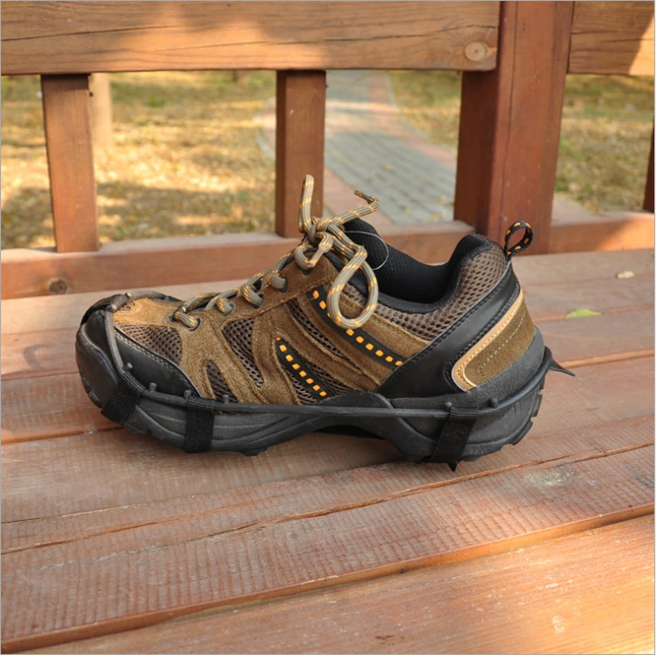 

YINGTOUMAN Ice Gripper Outdoor 18-teeth Anti-Slip Snow Ice Gripper Mountain Climbing Hiking Practical Grip Spike Shoes Crampon