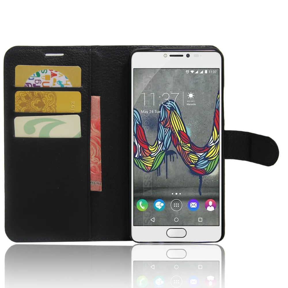 Флип кошелек в стиле книги для Wiko U Feel Fab кожаный чехол подставка полная защита