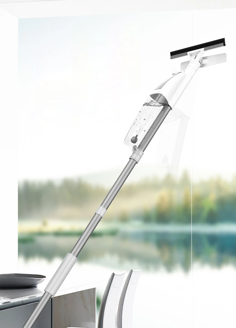 Congis New Water spray windows cleaning mop with 3pcs cloth replace Cleaning Window Cleaner Sweeper Home clean tools
