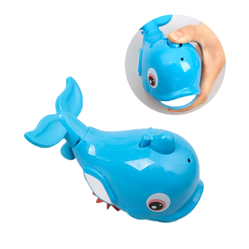 Дельфин детская игрушка для ванны распыление воды амфибия заводная весенние