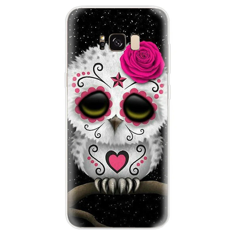 Silicone Case For Samsung Galaxy J1 J3 J4 J5 J6 J7 S9 plus A3 A5 A7 A8 A30 A50 2016 2017 2018 Owl Cover Funda AB038 |