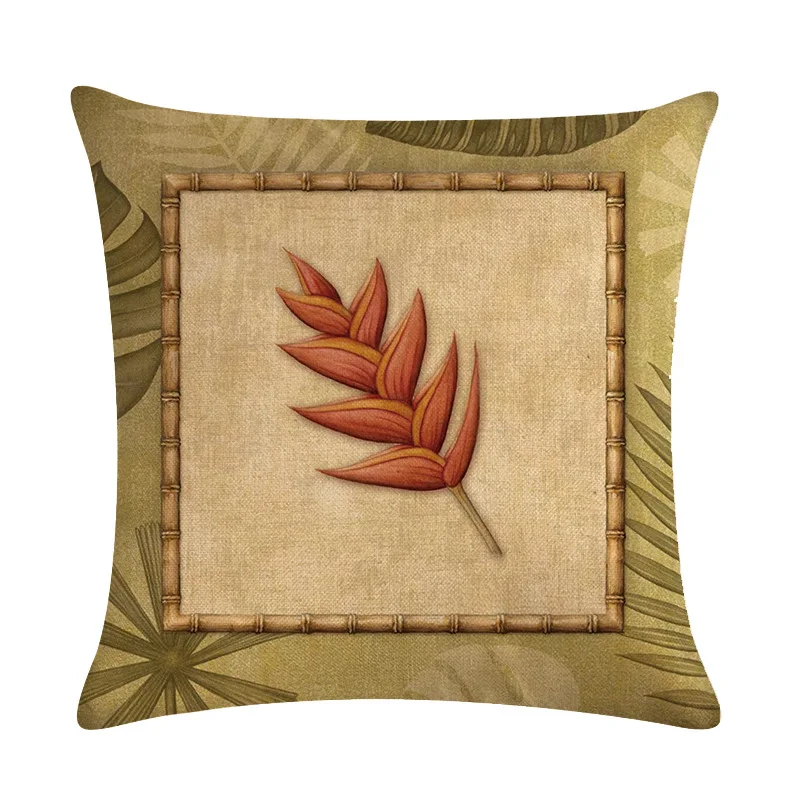 45*45 см Декоративные наволочки для подушек зеленое растение искусственное