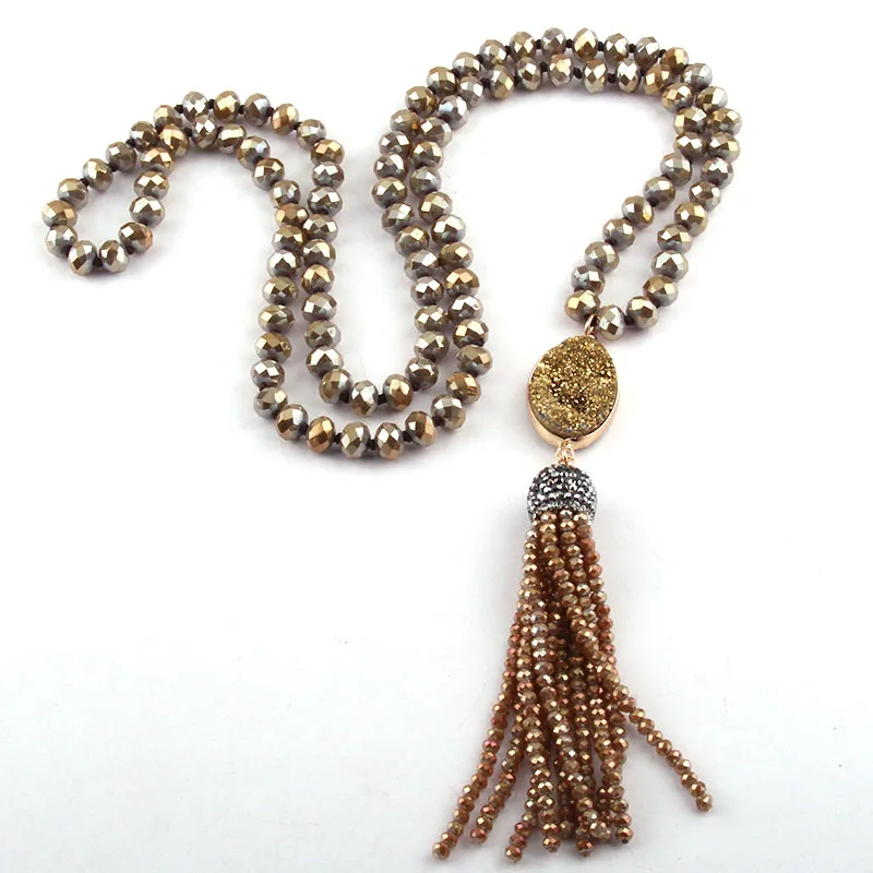 Бесплатная доставка модные богемные Этнические украшения стеклянные кристаллы