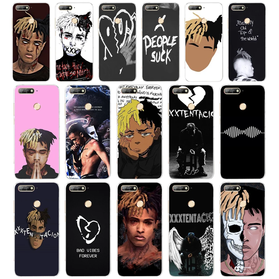 123 ZX Xxxtentacion ТПУ Мягкий силиконовый чехол для Huawei Honor P8 Lite 2017 7X 8X 7a pro 5 7 дюймов