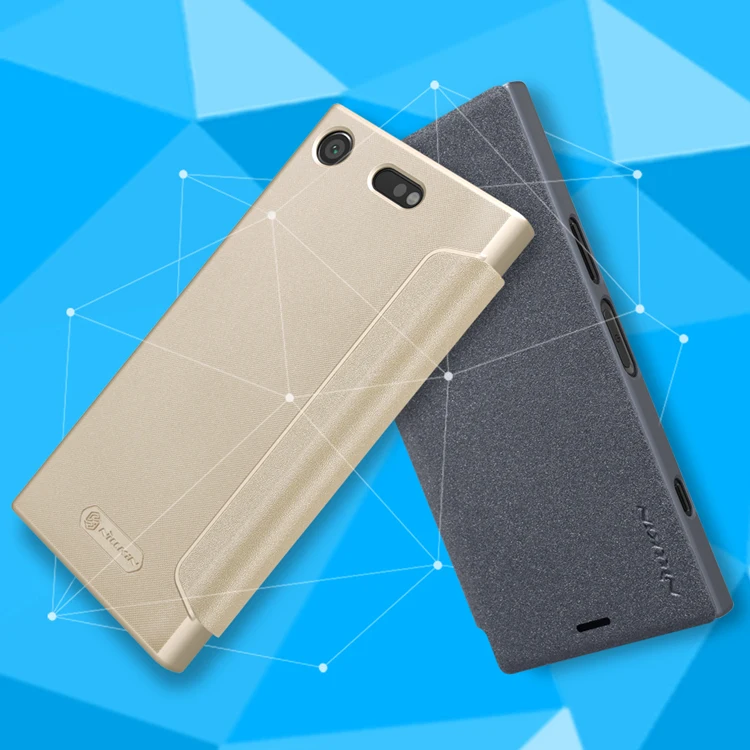 Для Sony Xperia XZ1 компактный чехол оригинальный Nillkin Sparkle Флип кожаный телефон случаях