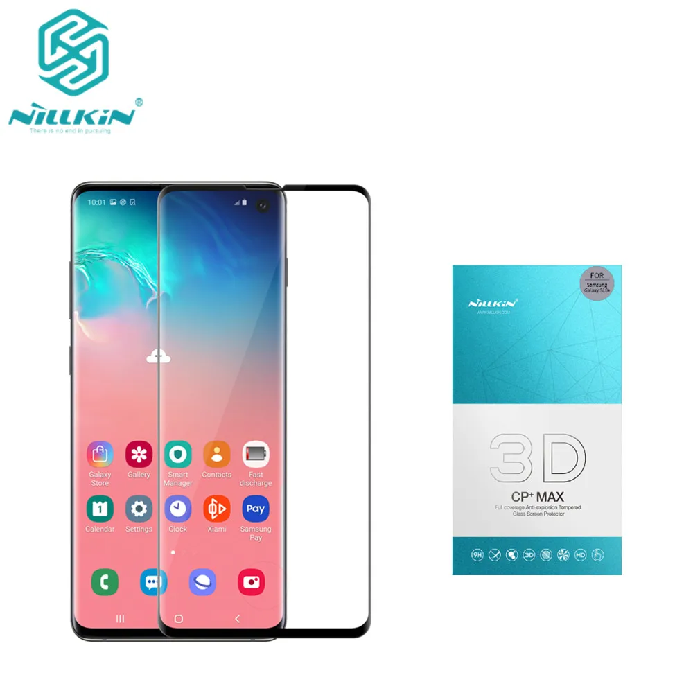 

NILLKIN Amazing 3D CP+ MAX Full Coverage Nanometer Anti-Explosion 9H Tempered Glass Protector For Samsung Galaxy S10 / S10 plus