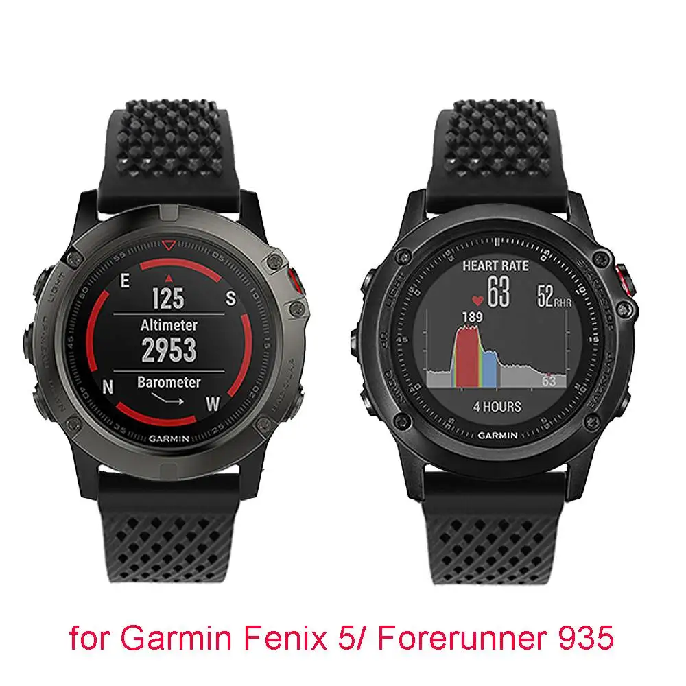 YOOSIDE 22 мм мягкий силиконовый ремешок для часов с наконечниками для часов Garmin Fenix 5/5 Plus/Forerunner 935 сменный ремешок