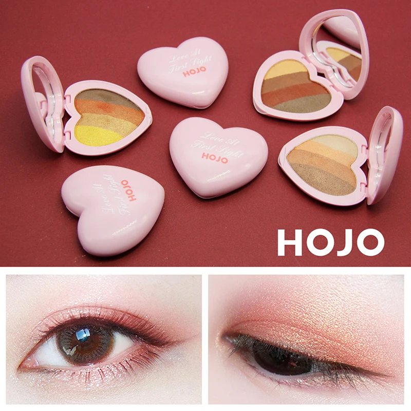 HOJO Shimmer Shadow Palette в форме сердца корейский стиль матовые тени для век красота
