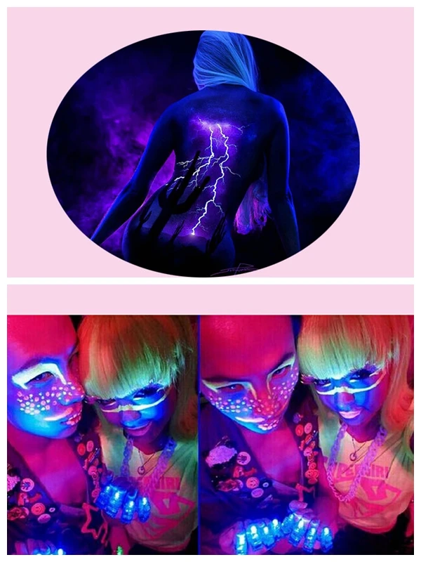 Синий цвет порошок для украшения своими руками 100 материал ногтей светящаяся