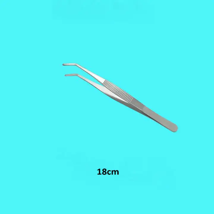 Пинцет медицинский изогнутый 18 см 10 шт./лот|laboratory clamp|clamp laboratoryclamps for |
