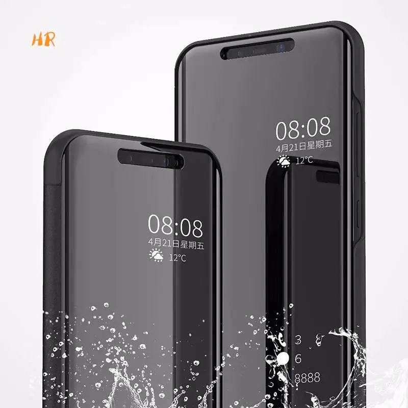 case For Xiaomi Redmi Note 5 Pro S View Smart Window Flip Stand Cover Mirror Protective Phone Case |