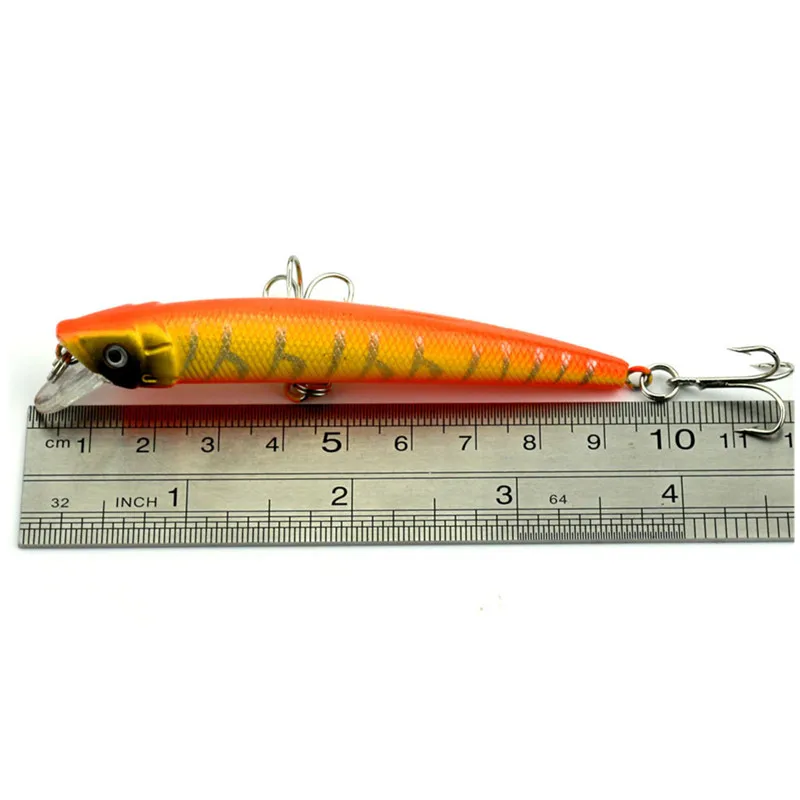 Высокое качество 8 шт. Minnow 9 5 см/7 3G/6 # крючки приманки из твердого пластика