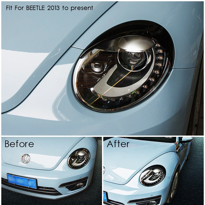 Подходит для валксваген Новый Beetle фара Головной свет рамка Крышка объемный ABS