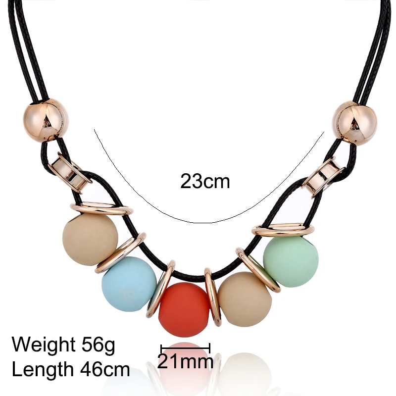 YAOLOGE модные колье бусины Оригинальное винтажное ожерелье Jewelry красочные цепочки