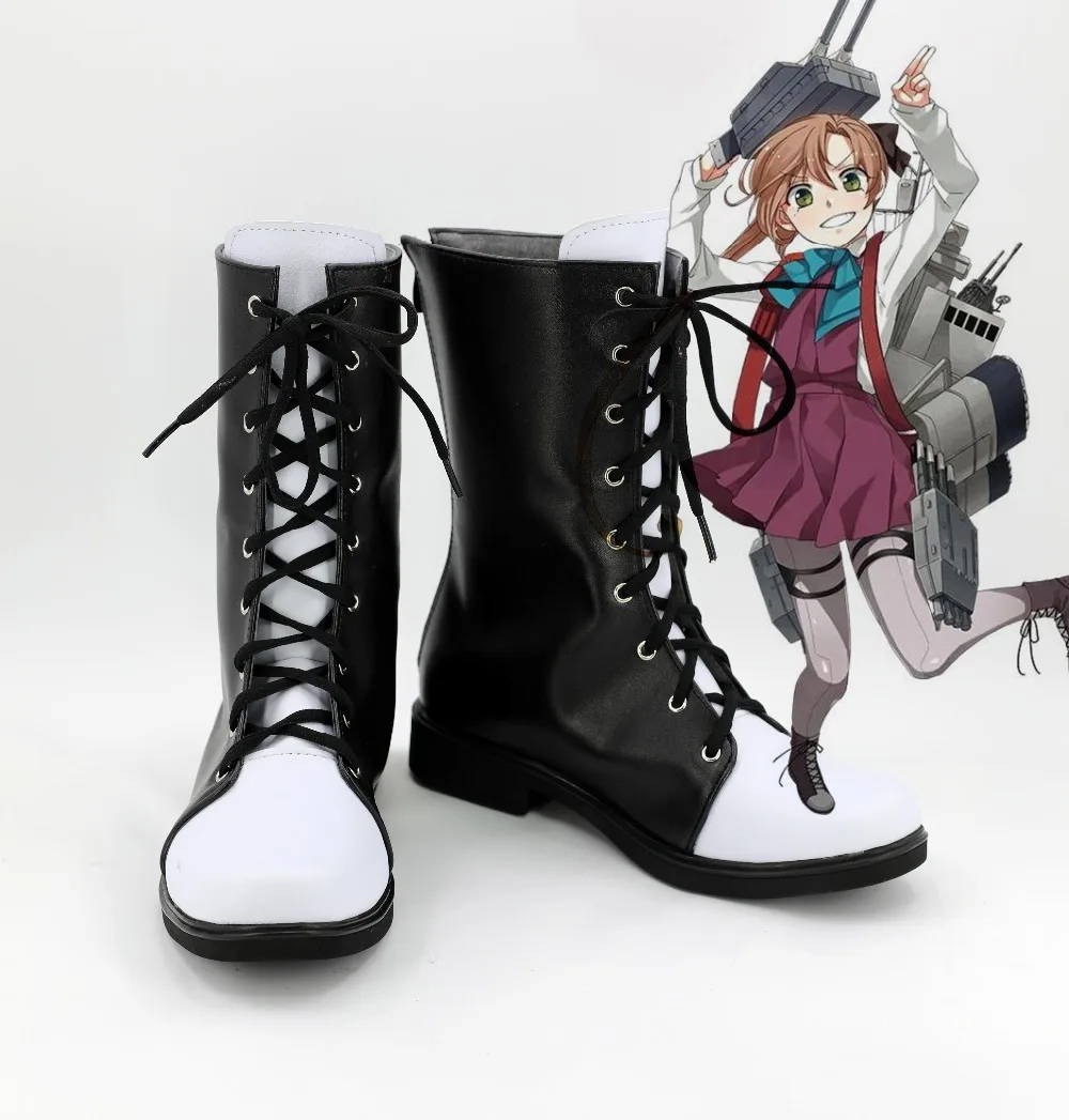 Обувь для косплея kanglue Akigumo Kantai Collection черные ботинки изготовленные на заказ