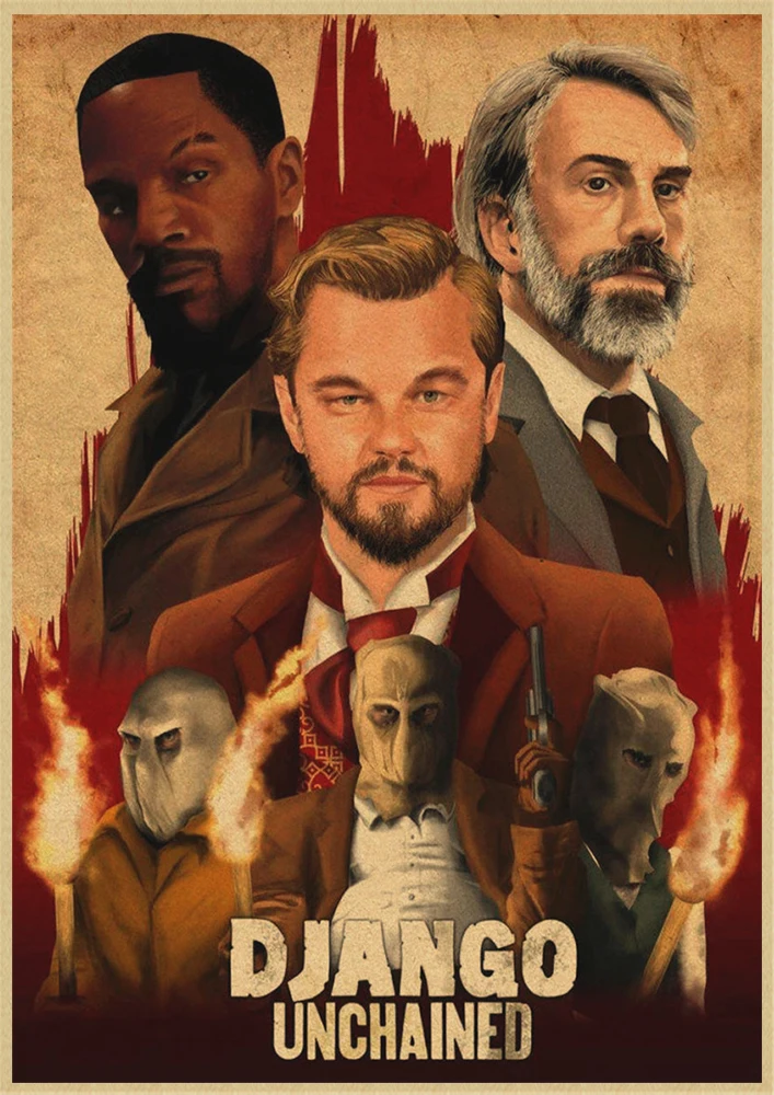 Классический фильм Django Unchained Квентин Тарантино Ретро плакат крафт-бумага кафе домашний декор стен Живопись