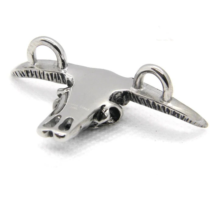 2019 Bull Head Pendant 316L Stainless Steel Fashion Cool Big Horn Skull | Украшения и аксессуары