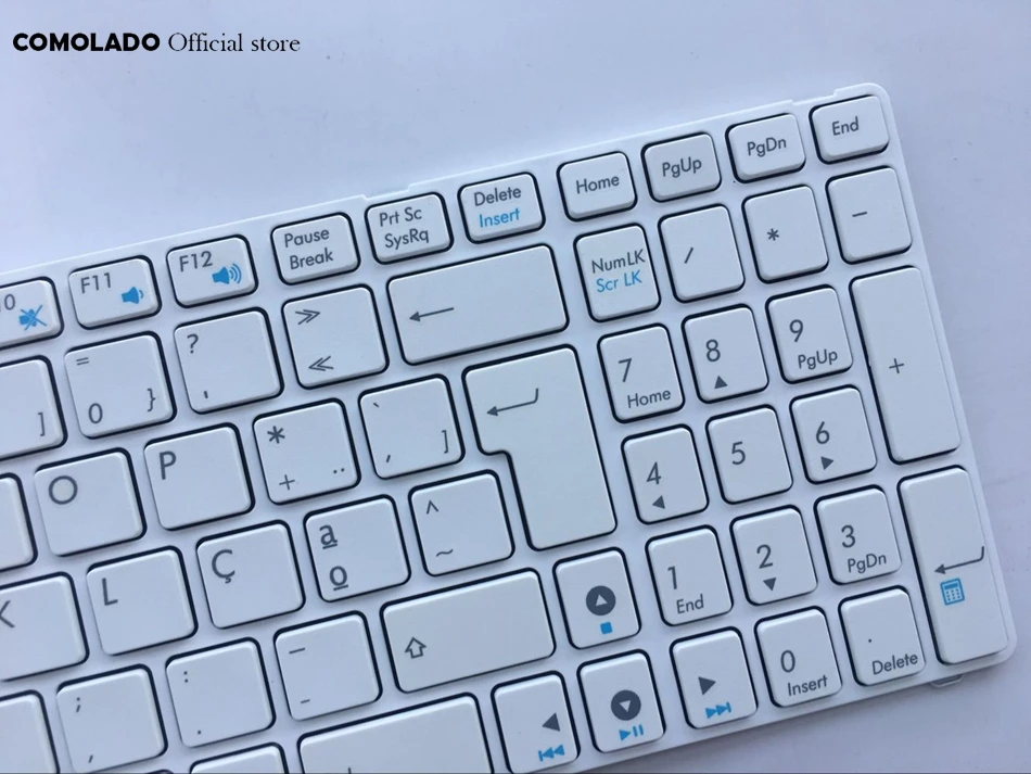 PO Portugal клавиатура для Asus K52DE K52J K52N K52JC K52JE G60 G51 G53 K53S G72J G72JH G73 белая с рамкой