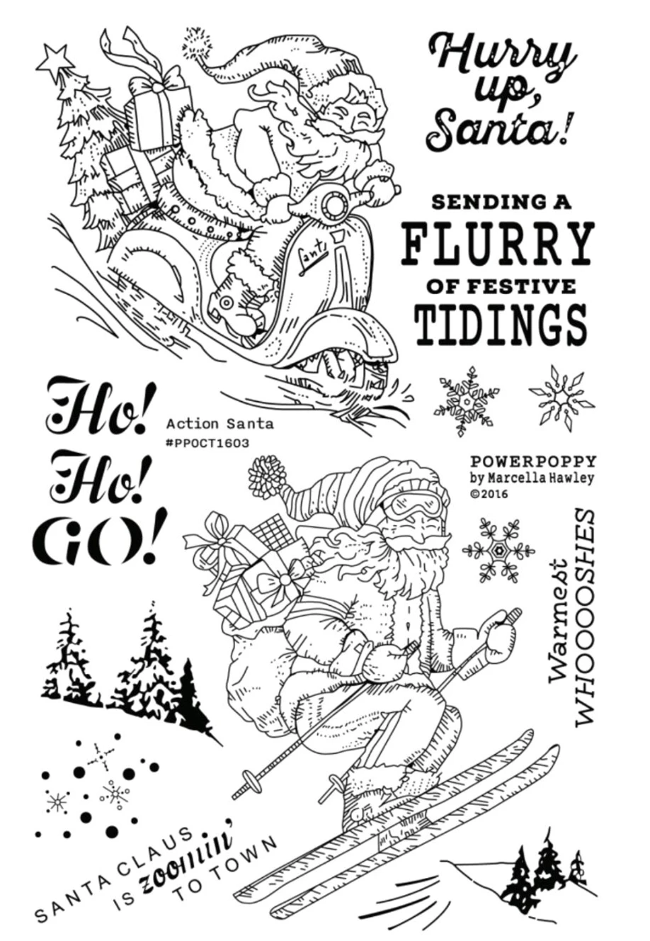 Санта-Клаус прозрачный силиконовый резиновый штамп для DIY скрапбукинга/фото