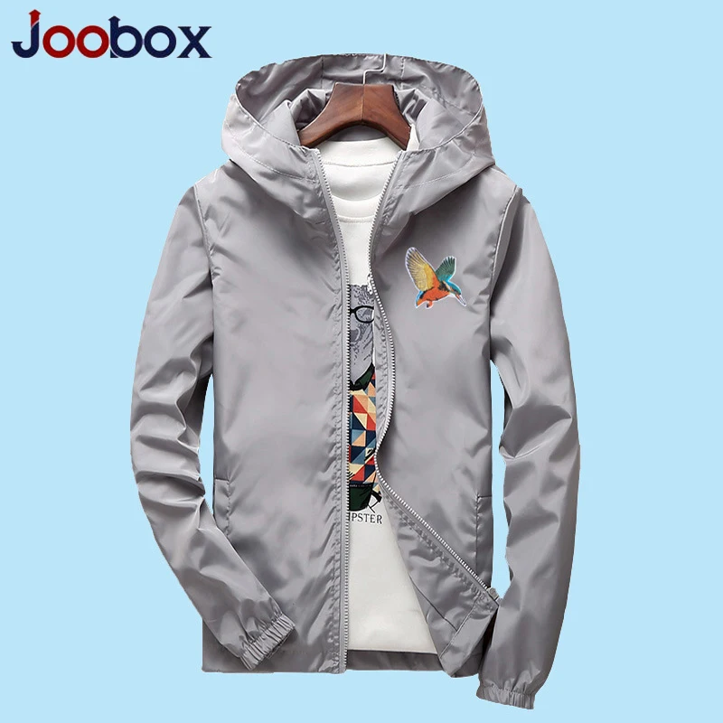 Ветровка с капюшоном JOOBOX тонкая ветрозащитная куртка из полиэстера вышивкой
