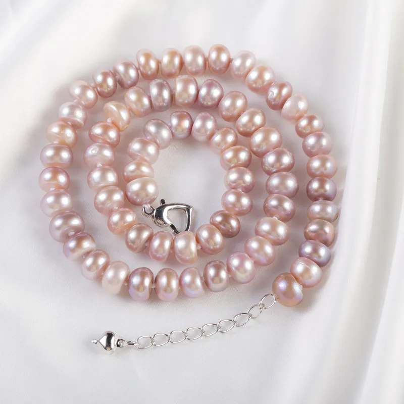 Женское Ожерелье с пресноводным жемчугом NYMPH колье чокер натуральным 9 10 мм