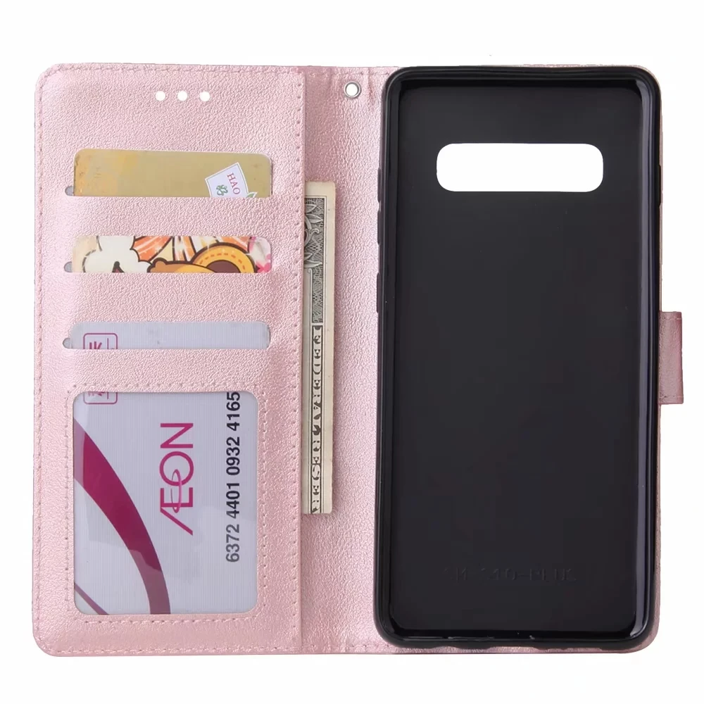 Простой Кожаный чехол кошелек для Samsung Galaxy A9 A7 A750 J3 J4 J6 A6 J7 2018 Y9 2019 рамка флип