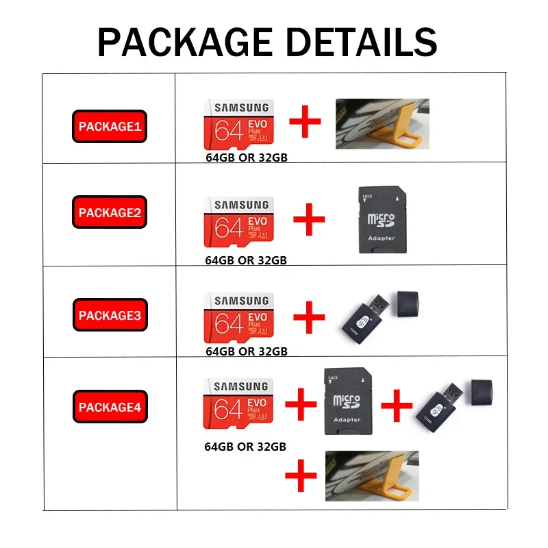 100% оригинальная карта памяти SAMSUNG EVO + 128 ГБ/64 Гб/SDXC 32 ГБ/16 ГБ/SDHC Micro SD/TF 80 МБ/с./с класс