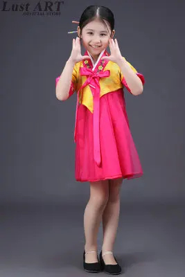 Детское корейское Новое дизайнерское платье hanbok для девочек корейский магазин