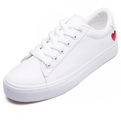 2019 spring new female Korean version of the flat bottom shoes wild casual students white shoes. | Обувь