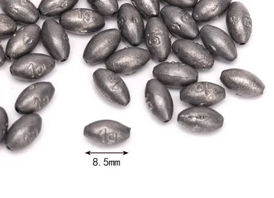 100 шт. рыбы в форме оливы свинцовое грузило 2g падают 11 мм|lead sinker|fishing olivesinkers lead |