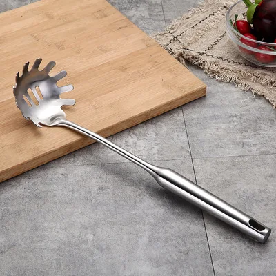 Noodle Spoon 1 шт. Нержавеющая сталь Пособия по кулинарии инструменты половник ложка щелевой Лопата лопатка, Кулинария кухонная утварь шпатель фильтр серверного - Цвет: Noodle Spoon