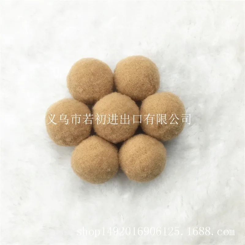 C22 Khaki 20 г(20 шт) 30 мм разноцветный помпон меховые поделки DIY мягкие помпоны для детей игрушки мобильный телефон Свадебные украшения дома аксессуары - Цвет: C22 Khaki